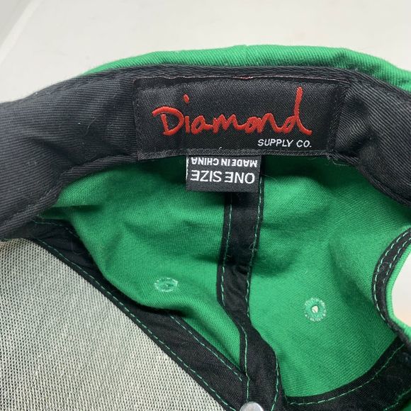 Diamond Supply Co. Snapback Hat Green Red - Picture 5 of 6
